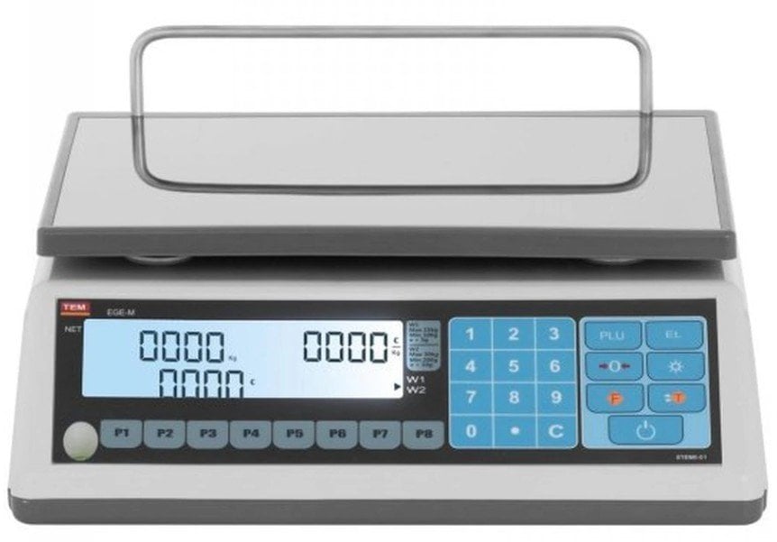 EGE-M 6 Kg. 1/2 Gr. Fiyat Hesaplamalı Terazi