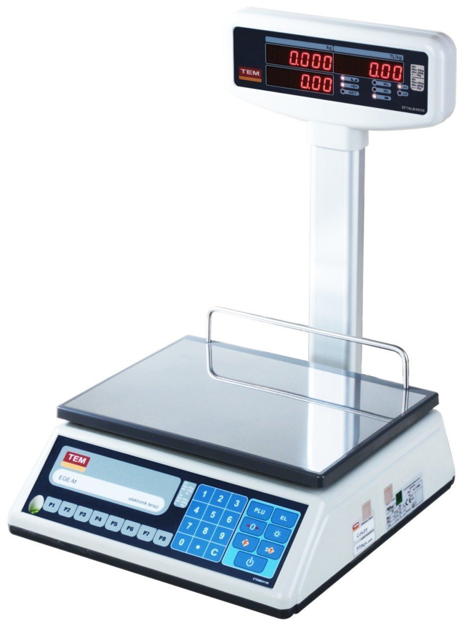 EGE-B1D 30 Kg. 5/10 Gr. Fiyat Hesaplamalı Terazi